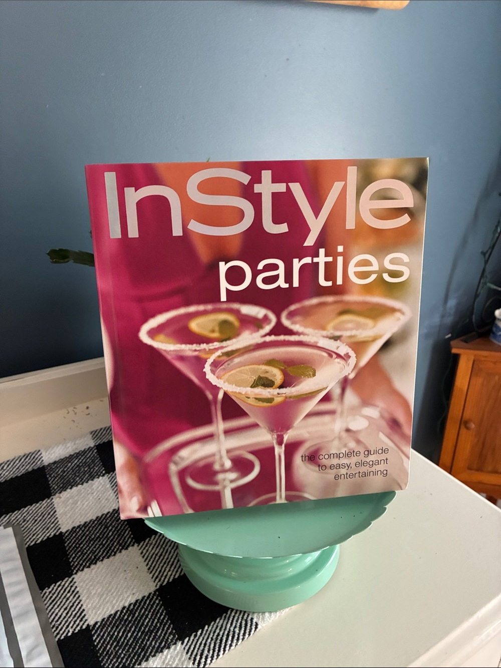 InStyle Parties Cookbook - Pink Cocktail Cover